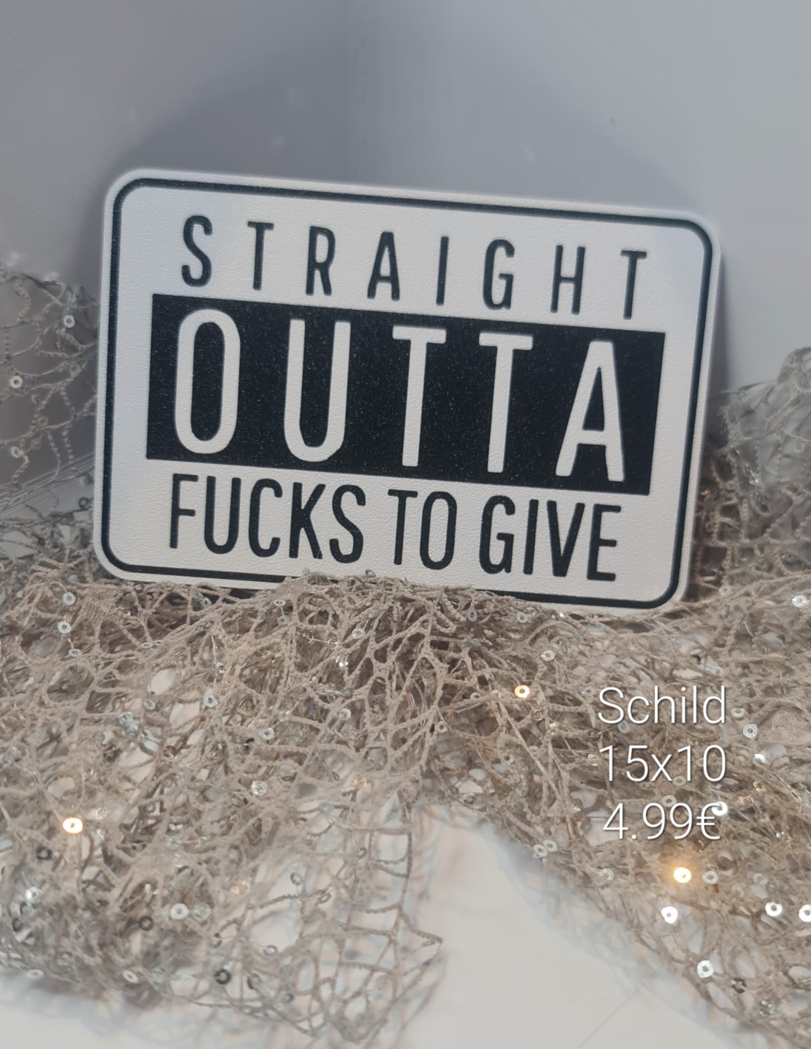 Schild Fucks to give