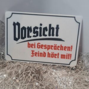 Schild Feind hört mit