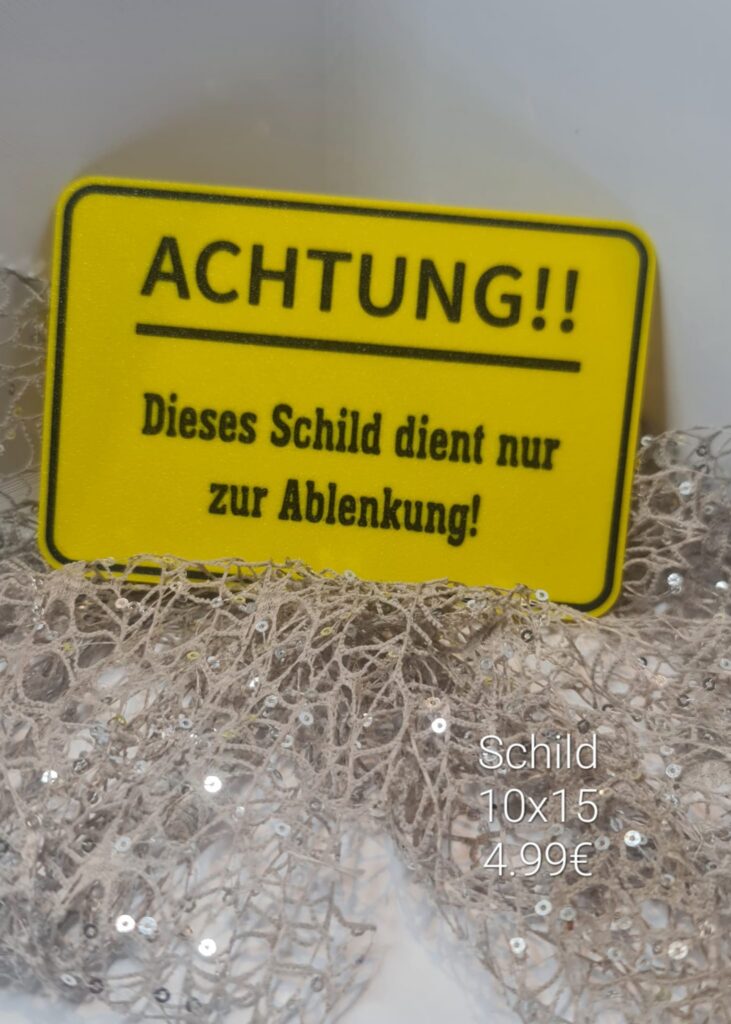 Schild Achtung