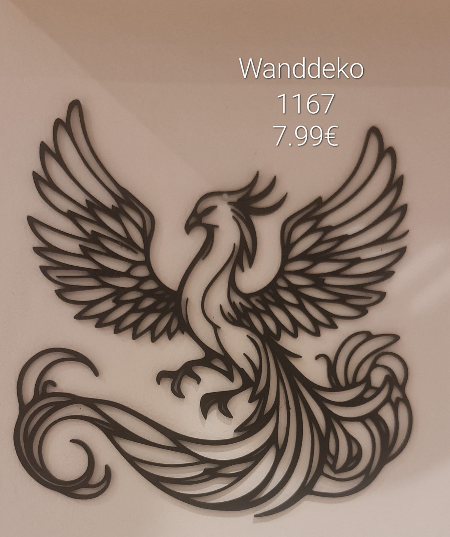 Phönix Wanddeko