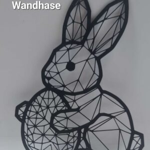 Wanddeko Hase Poly