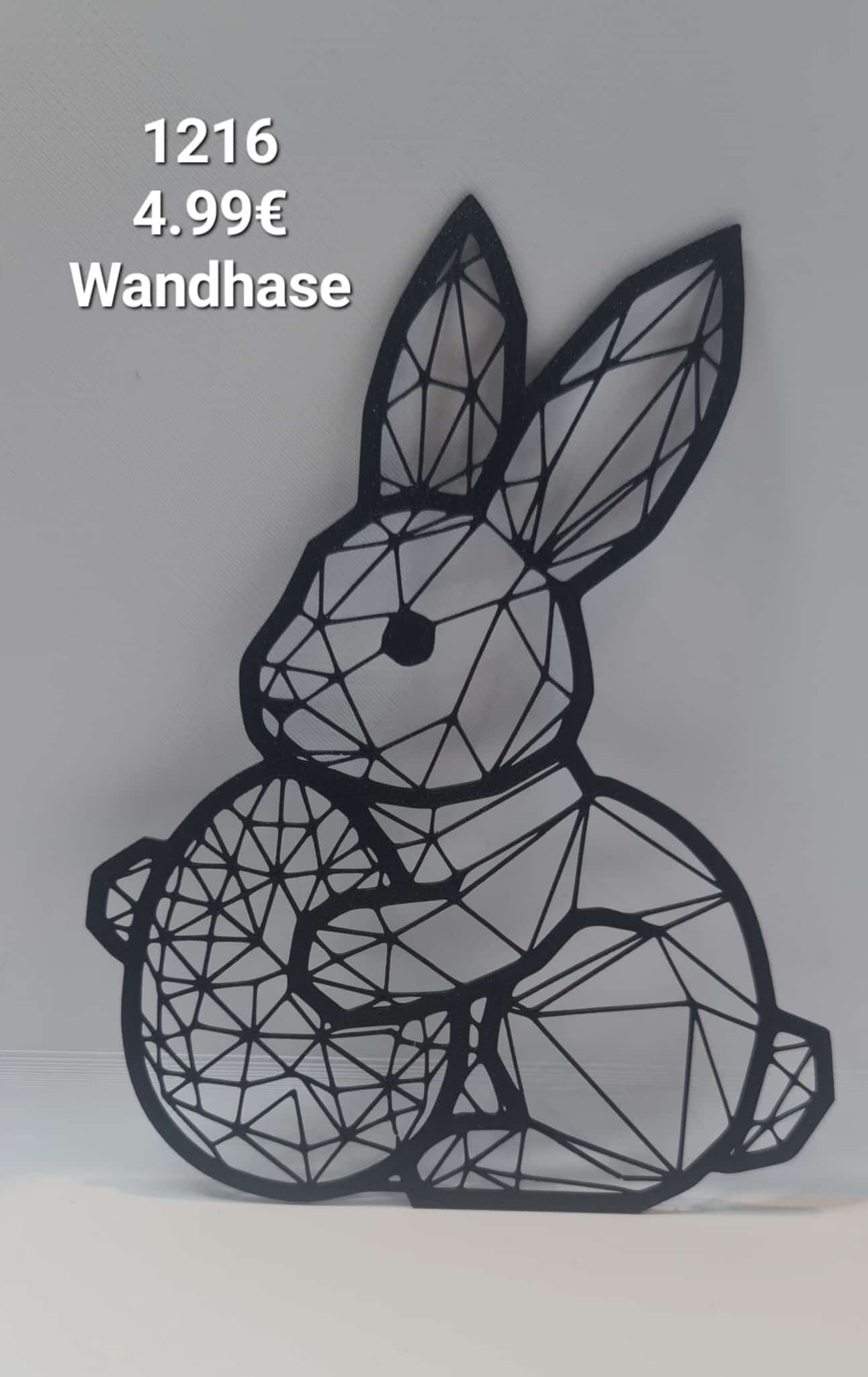 Wanddeko Hase Poly