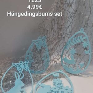 Osterstrauchbehang 4er Set