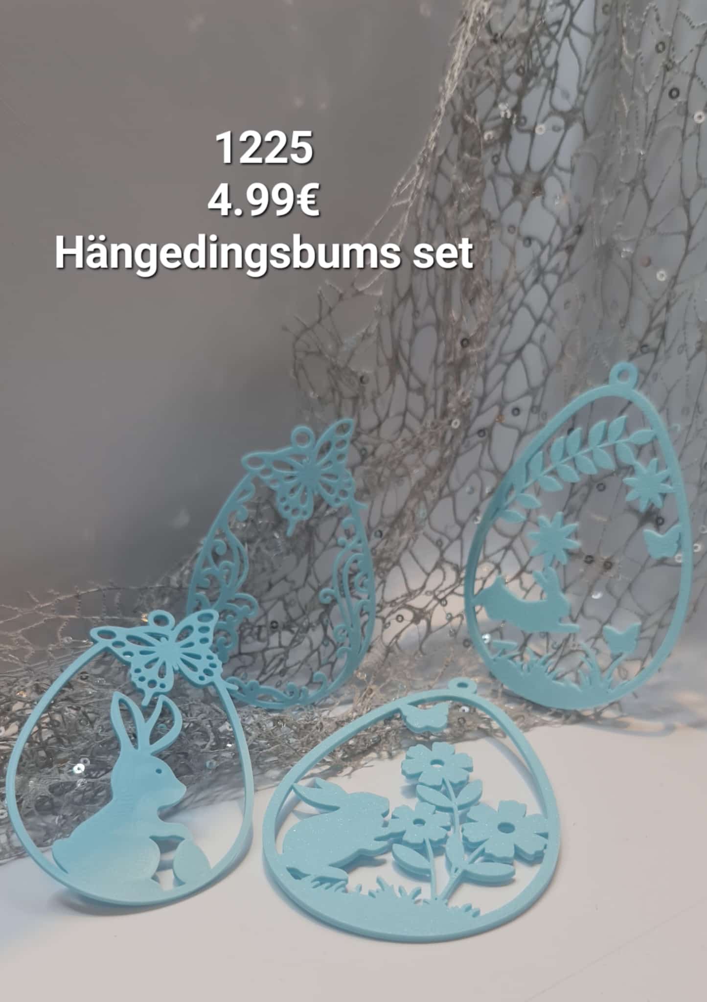 Osterstrauchbehang 4er Set