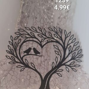 Wanddeko Baum Turteltauben